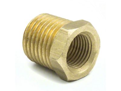 Auto Meter Brass Adapter Fitting - 1/4in NPT Male / 1/8in - 2279