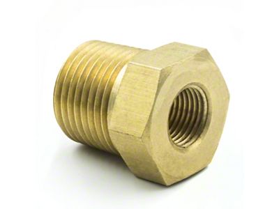 Auto Meter Brass Adapter Fitting - 3/8in NPT Male - 1/8in - 2284