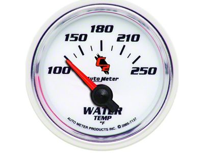 Auto Meter C2 2-1/16in Electric 100-250 Deg F Water Temperature Gauge - 7137