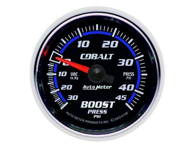 Auto Meter Cobalt 52mm 45psi Vacuum Boost Gauge - 6108
