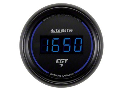 Auto Meter Cobalt Digital 52.4mm 0-2000 deg F Pyrometer - 6945