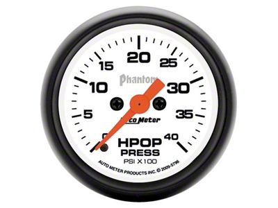 Auto Meter Digital Stepper Motor 0-4000 PSI HPOP Pressure Phantom Gauge - 5796