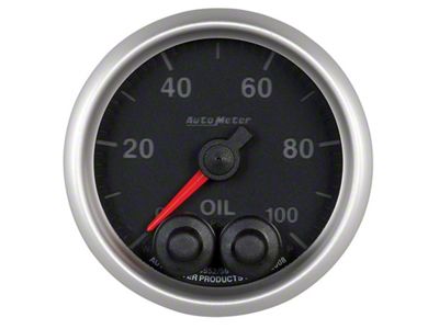 Auto Meter Elite 52mm Oil Pressure Peak and Warn Gauge w/ - 5652