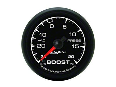 Auto Meter ES 52.4mm 30 In. HG/20 PSI Vacuum/Boost Gauge - 5907