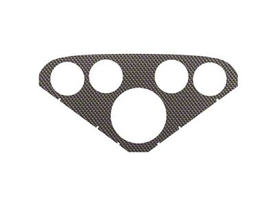 Auto Meter Faceplate For PN 2208 Optional Silver Carbon Look - 2124