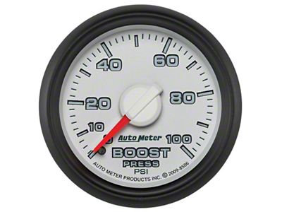 Auto Meter Factory Match 52.4mm Mechanical 0-100 PSI Boost Gauges 3 - 8506