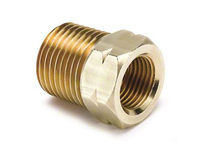 Auto Meter Fitting Adapter 1/2in. NPT Male Brass For Gage - 2372