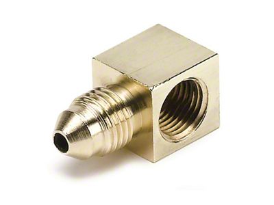 Auto Meter Fitting Adapter 90 Deg. 1/8in. NPT Female To -3AN - 3270