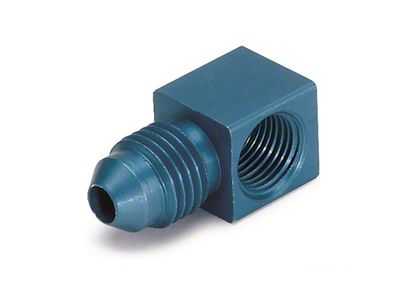 Auto Meter Fitting Adapter 90 Deg. 1/8in. NPT Female To -4AN - 3278