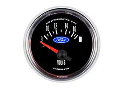 Auto Meter Ford Series 2-1/16-Inch Voltmeter Gauge; 8-18V (Universal; Some Adaptation May Be Required)