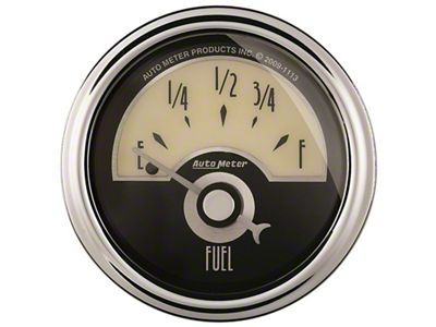 Auto Meter Gauge Fuel Level 2-1/16in. 0 Ohm e to 90 Ohm f - 1104