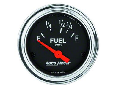 Auto Meter Gauge Fuel Level 2-1/16in. 16 Ohm e to 158 Ohm f - 2518