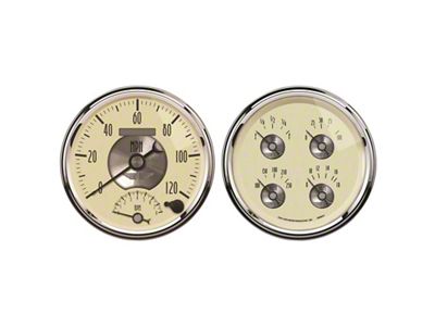Auto Meter Gauge Kit 2 Pc. Quad & Tach/Speedo 5in. Prestige - 2004