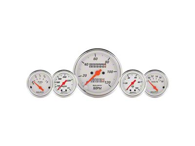 Auto Meter Gauge Kit 5 Pc. 3-1/8in. & 2-1/16in. Mech. Speedo. - 1311