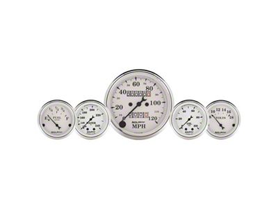 Auto Meter Gauge Kit 5 Pc. 3-1/8in. & 2-1/16in. Mech. Speedo. - 1611