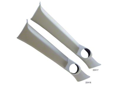Auto Meter Gauge Mount A-Pillar Full Sngl 2-5/8in. Lt Gray Honda - 22417