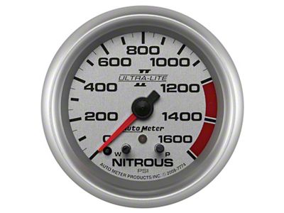 Auto Meter Gauge Nitrous Press 2-5/8in. 1600PSI Stepper Motor W/ Pk - 7774