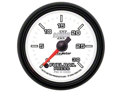 Auto Meter Gauge Rail Pressure Ram 6.7L 2-1/16in. 30Kpsi Digital Stpr - 7593