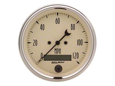 Auto Meter Gauge Speedo. 3-3/8in. 120MPH Elec. Prog. W/ Lcd Odo - 1880