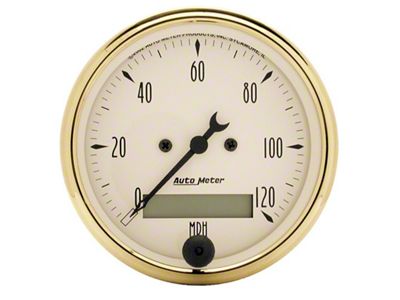 Auto Meter Gauge Speedometer 3-1/8in. 120MPH Elec. Prog. W/ Lcd Odo - 1588
