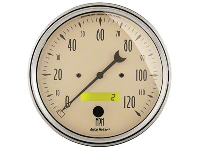 Auto Meter Gauge Speedometer 5in. 120MPH Elec. Prog. W/ Lcd Odo - 1889