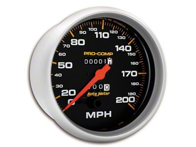 Auto Meter Gauge Speedometer 5in. 200MPH Mechanical Pro-Comp - 5156