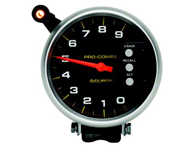 Auto Meter Gauge Tach 5in. 9K RPM Pedestal W/ Quick Lite - 6851