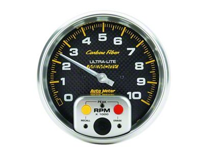 Auto Meter Gauge Tachometer 5in. 10K RPM In-Dash W/ Peak Memory - 4894