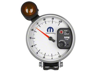 Auto Meter Gauge Tachometer 5in. 10K RPM Pedestal W/ Ext. Shift-Lite - 880248