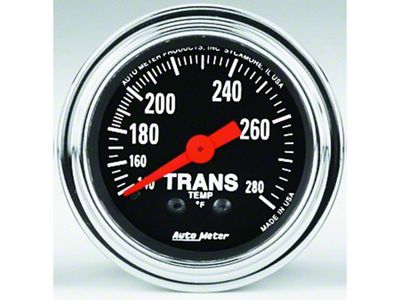 Auto Meter Gauge Trans Temp 2-1/16in. 140-280 Deg. F Mechanical 8ft. - 2451