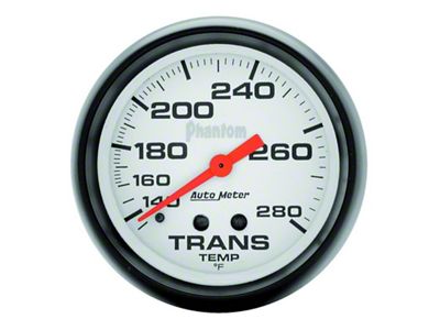 Auto Meter Gauge Transmission Temp 2-5/8in. 140-280 Deg. F Mechanical Phantom - 5851