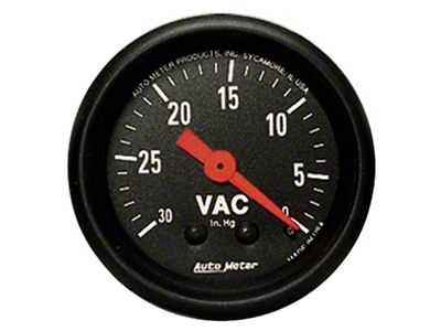 Auto Meter Gauge Vacuum 2-1/16in. 30Inhg Mechanical Z-Series - 2610