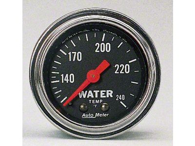Auto Meter Gauge Water Temp 2-1/16in. 120-240 Deg. F Mechanical Traditional - 2432