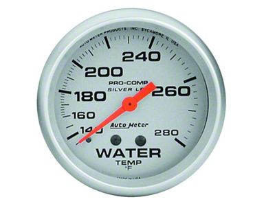 Auto Meter Gauge Water Temp 2-5/8in. 140-280 Deg. F Liquid Filled - 4631