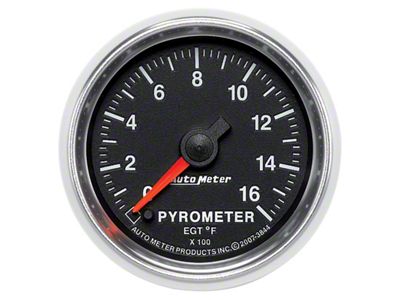 Auto Meter GS 0-1600 degree F Full Sweep Electronic Pyrometer Gauge - 3844