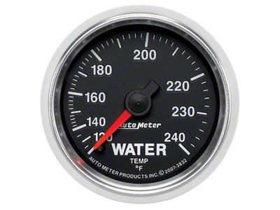 Auto Meter 52mm 120-240 Deg F Mechanical Water Temperature Gauge - 3832