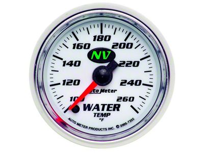 Auto Meter NV 2-1/16in 100-260 Deg F Stepper Motor Water Temp - 7355