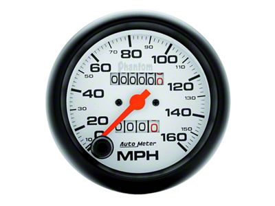 Auto Meter Phantom 3-3/8in 160MPH Speedometer Gauge - Mechanical Full Sweep - 5893