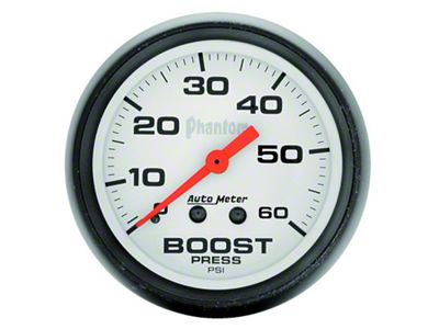 Auto Meter Phantom 52mm 0-60 PSI Mechanical Boost Gauge - 5705