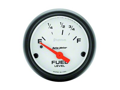 Auto Meter Phantom 52mm 73 Ohm Empty-10 Ohm Fuel Short Sweep - 5715