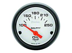 Auto Meter Phantom 52mm Oil Temp 100-250 F Electronic Gauge Kit - 5747