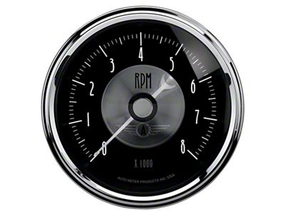Auto Meter Prestige Series Black 3-3/8in 8000RPM Tachometer Gauge - 2096