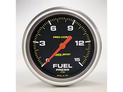 Auto Meter Pro-Comp Digital Stepper Motor 2-5/8in 0-15 PSI Fuel Pressure - 5461
