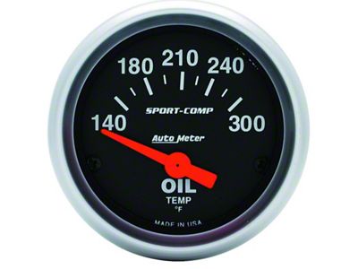 Auto Meter Sport-Comp 52mm 140-300 Deg F Electronic Oil Temp Gauge - 3348