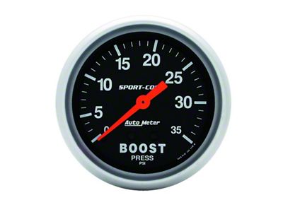 Auto Meter Sport-Comp 66.7mm 0-35 PSI Mechanical Boost Gauge - 3404