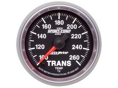 Auto Meter Sport-Comp II 52.4mm 100-260 Deg. F Transmission Temprature Gauge - 3657