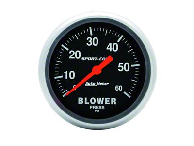 Auto Meter Sport Comp Mechanical 2 5/8in 60 psi Blower Pressure - 3402