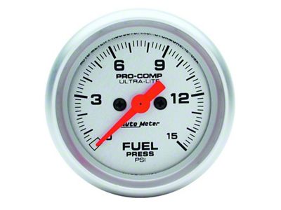 Auto Meter Ultra-Lite 2-1/16in 15psi Fuel Pressure Gauge - Digital Stepper - 4361