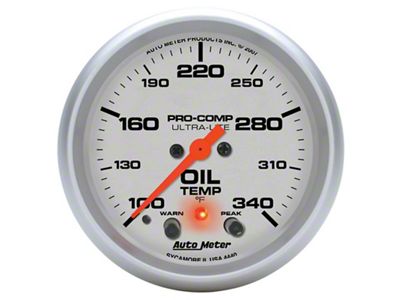 Auto Meter Ultra-Lite 2-5/8in. / 100-340 Degree F Stepper Motor Oil - 4440