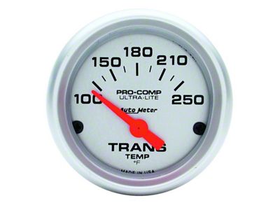 Auto Meter Ultra-Lite 52mm 100-250 Degree F Mechanical Transmission Temperature Gauge - 4357